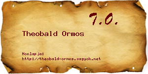 Theobald Ormos névjegykártya
